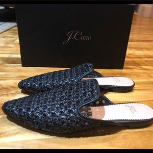 J. Crew size 6 Woven Mules